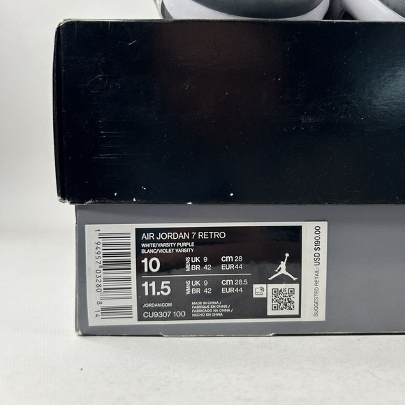 Nike Shoes Air Jordan 7 Retro “Flint/White Grey” 2021 - Picture 8 of 8